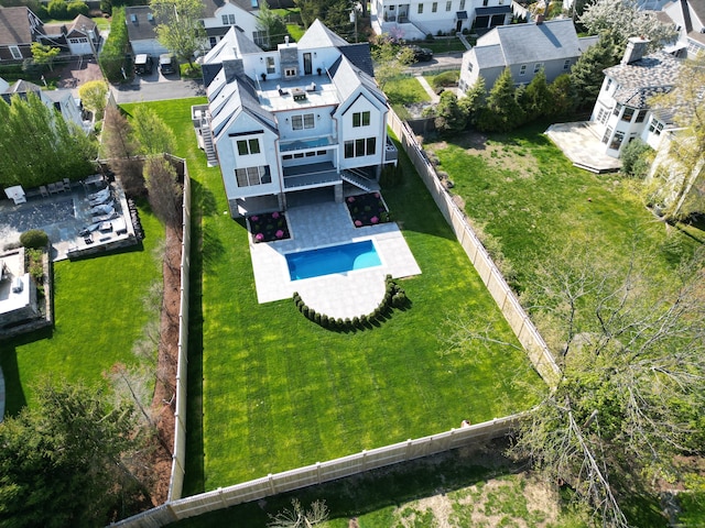 22 Apple Tree Trl, Westport, CT 06880 - aerial view of residential area with a pool area