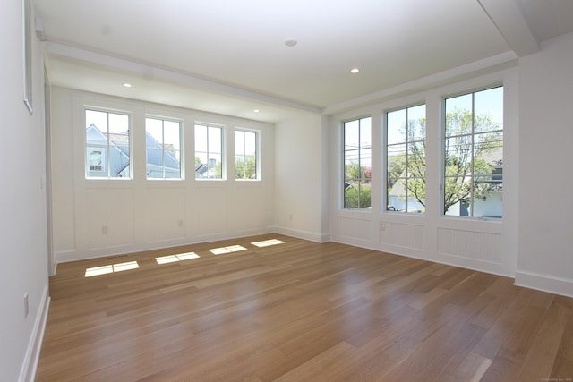22 Apple Tree Trl, Westport, CT 06880 - empty room featuring light wood finished floors, baseboards, and recessed lighting