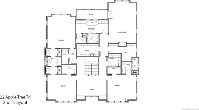 22 Apple Tree Trl, Westport, CT 06880 - view of floor plan / room layout