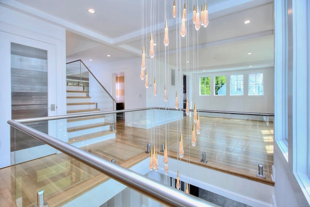 22 Apple Tree Trl, Westport, CT 06880 - stairway featuring recessed lighting and a baseboard heating unit