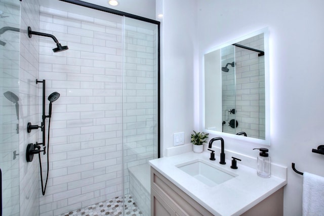 22 Apple Tree Trl, Westport, CT 06880 - bathroom with a shower stall and vanity