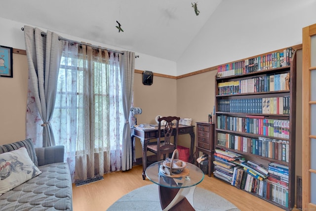 41 Farm Dr Unit 41, Farmington, CT 06032 - home office featuring wood finished floors and lofted ceiling