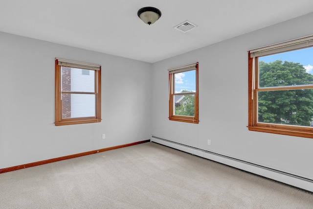 136 Windmill Hl, Wethersfield, CT 06109 - unfurnished room with baseboard heating, carpet, and baseboards
