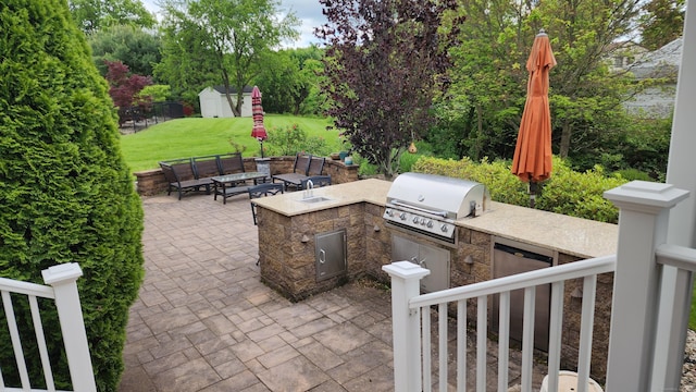136 Windmill Hl, Wethersfield, CT 06109 - view of patio with a sink