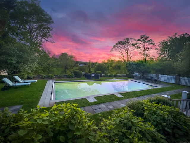67 Peaceable St, Ridgefield, CT 06877 - view of pool featuring view of wooded area