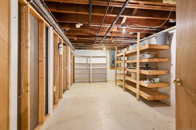 717 Center St, Manchester, CT 06040 - unfinished basement featuring electric panel