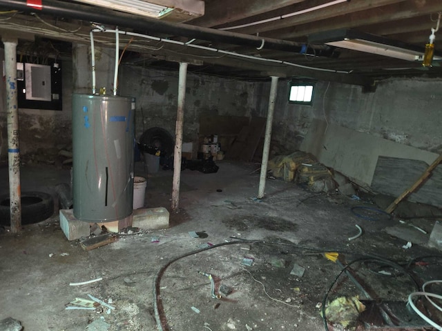 827 Middle Tpke E, Manchester, CT 06040 - below grade area with electric water heater and electric panel