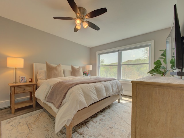 1026 Rte 171, Woodstock, CT 06281 - bedroom with light wood-style flooring and ceiling fan