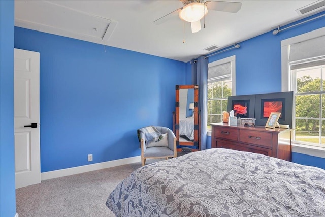 100 Round Hill Rd, Middletown, CT 06457 - bedroom with attic access, carpet, multiple windows, and baseboards