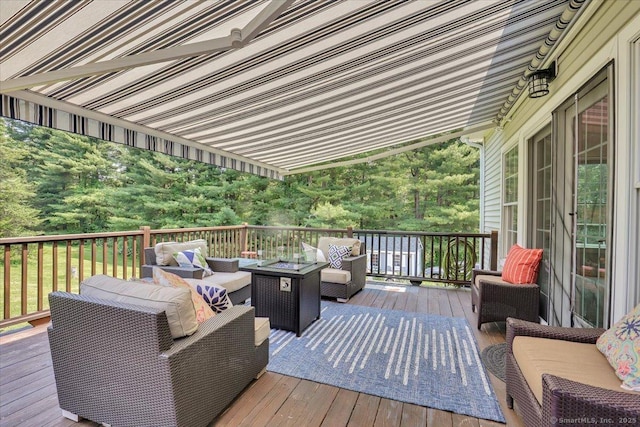 100 Round Hill Rd, Middletown, CT 06457 - deck featuring outdoor lounge area