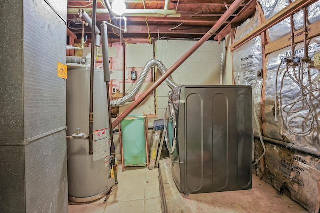 24 Cornell Rd, Danbury, CT 06811 - utilities with gas water heater and washer / clothes dryer