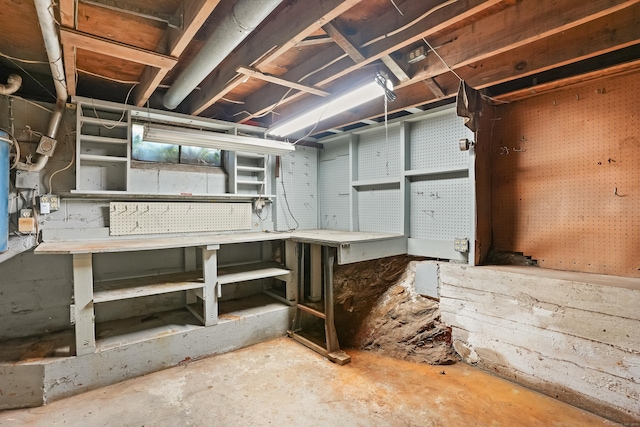 1 Cedar Rd, Danbury, CT 06811 - unfinished below grade area featuring a workshop area