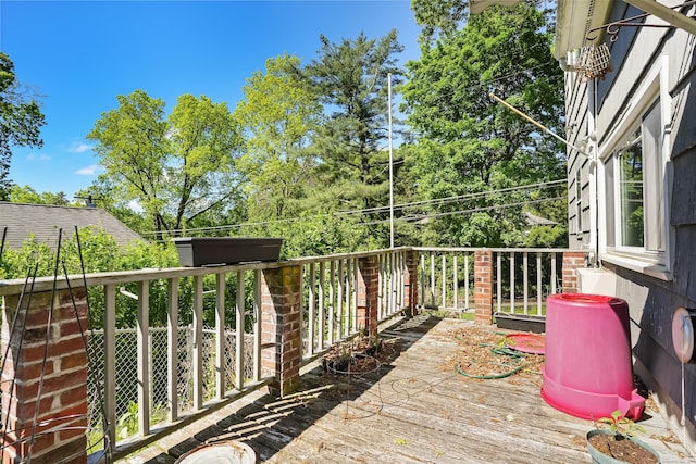 1 Cedar Rd, Danbury, CT 06811 - view of wooden deck