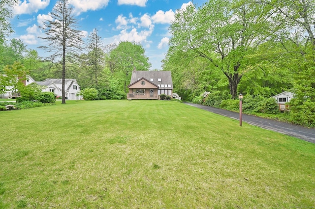 33 Erdoni Rd, Columbia, CT 06237 - view of grassy yard featuring a deck