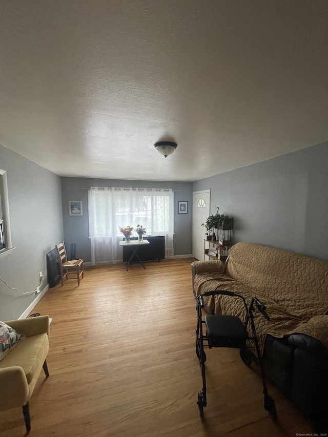1315 Hamilton Ave, Waterbury, CT 06706 - living area featuring wood finished floors and baseboards