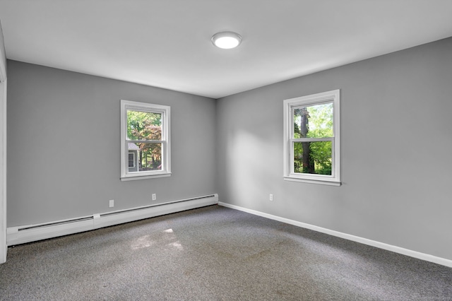 6 Marbil Rd, Danbury, CT 06811 - empty room with a baseboard heating unit, baseboards, and carpet flooring