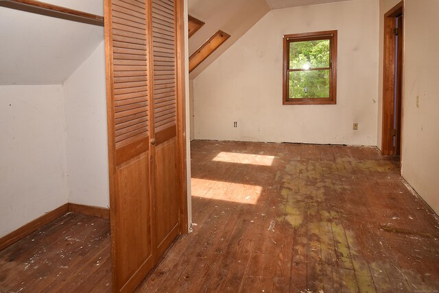 1152 Hartford Tpke, Vernon, CT 06066 - additional living space with hardwood / wood-style floors and lofted ceiling