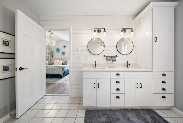 108 Lohse Rd, Willington, CT 06279 - ensuite bathroom with tile patterned floors and double vanity