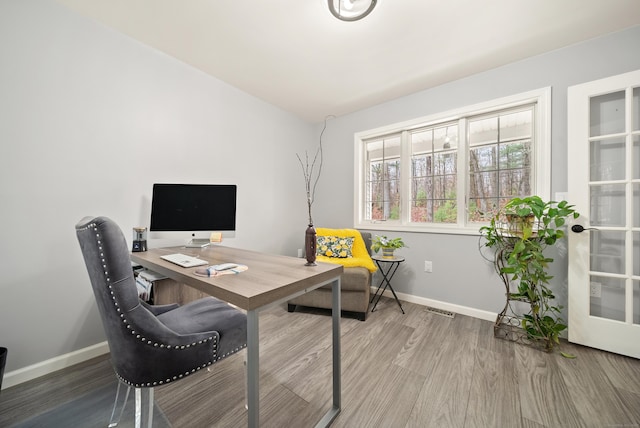 108 Lohse Rd, Willington, CT 06279 - office featuring wood finished floors and baseboards