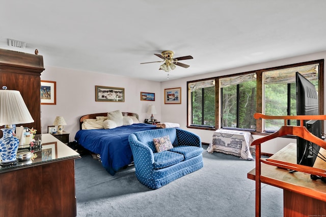 1 Nod Brook Dr, Simsbury, CT 06070 - carpeted bedroom featuring a ceiling fan