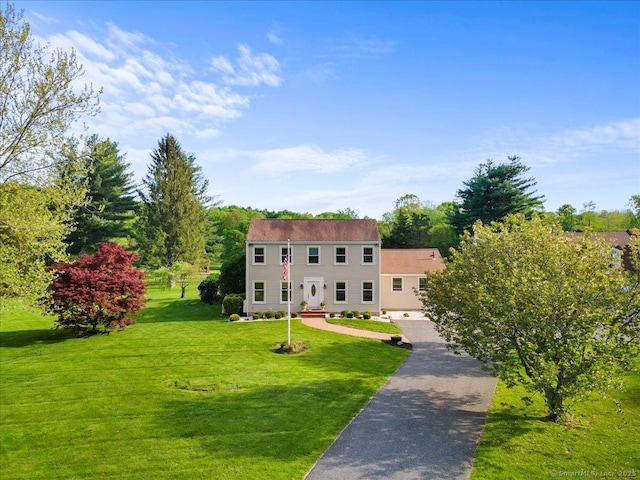 299 W Flat Hill Rd, Southbury, CT 06488 - colonial-style house featuring a front lawn