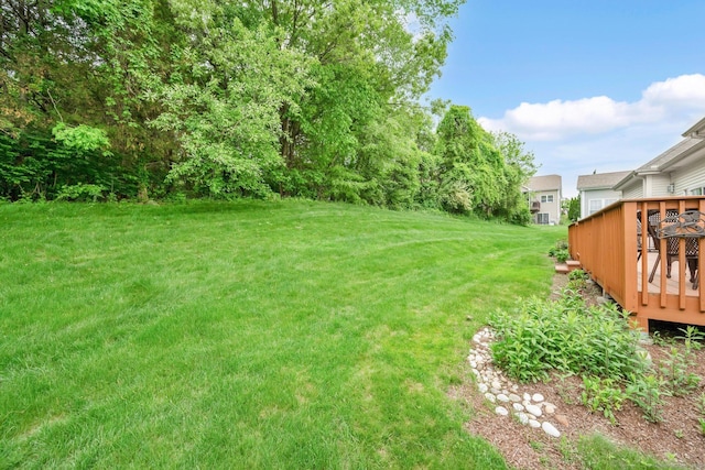 107 Chestnut Hill Rd Unit 107, Portland, CT 06480 - view of grassy yard with a wooden deck