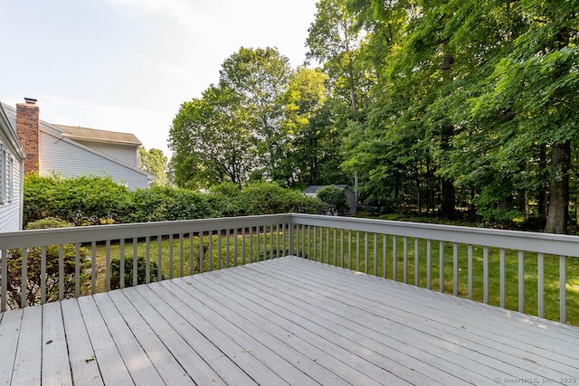 123 Jeffrey Ln, Newington, CT 06111 - deck with a lawn