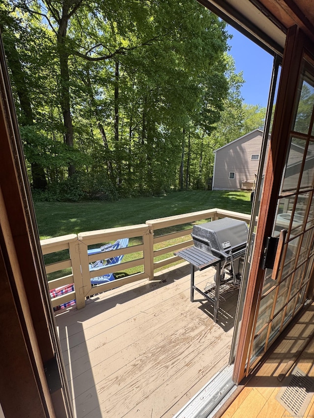 227 Twin Lakes Rd Apt C, North Branford, CT 06471 - deck featuring a yard