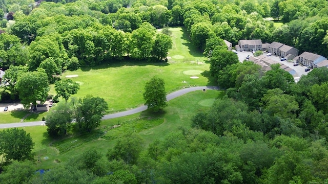 227 Twin Lakes Rd Apt C, North Branford, CT 06471 - drone / aerial view of a golf club and a forest