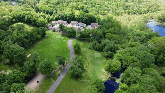 227 Twin Lakes Rd Apt C, North Branford, CT 06471 - aerial view of a forest, a large body of water, and a golf club