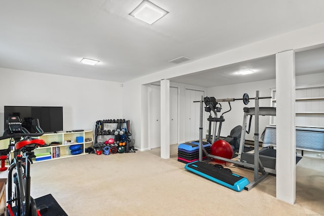 134 W Lake Ave, Guilford, CT 06437 - exercise area featuring carpet flooring