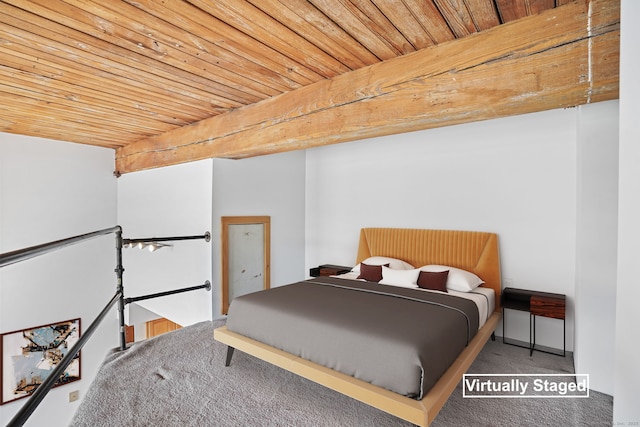 25 Grand St Apt 102, Norwalk, CT 06851 - bedroom featuring carpet floors and wooden ceiling