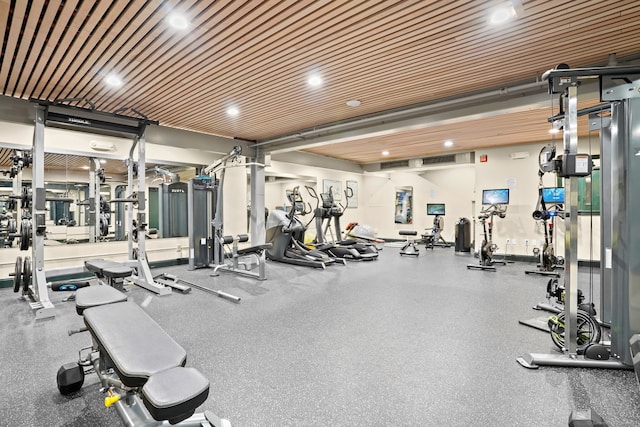 25 Grand St Apt 102, Norwalk, CT 06851 - gym with recessed lighting