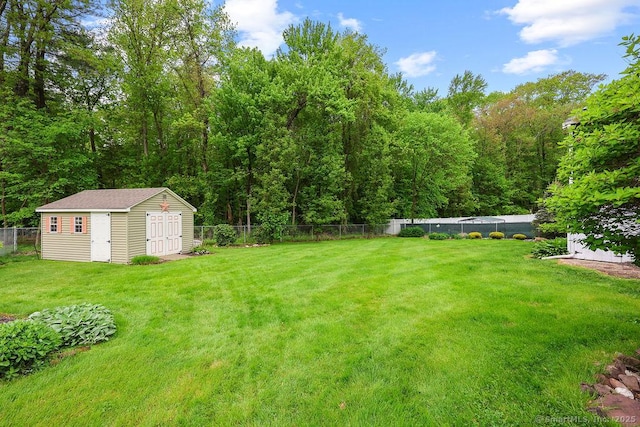 154 Sims Rd, Bristol, CT 06010 - view of yard with a storage shed and an outbuilding
