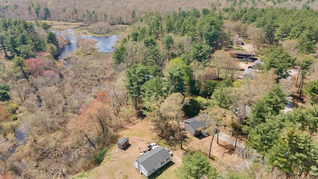 132 Bailey Pond Rd, Voluntown, CT 06384 - view of property location with a large body of water and a heavily wooded area