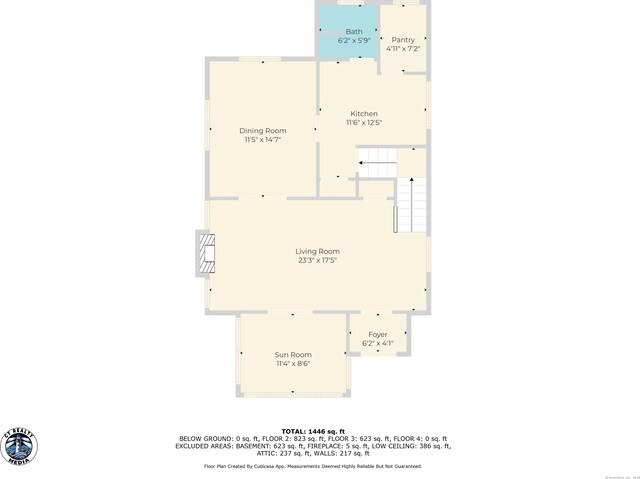 245 Ledyard St, New London, CT 06320 - room layout
