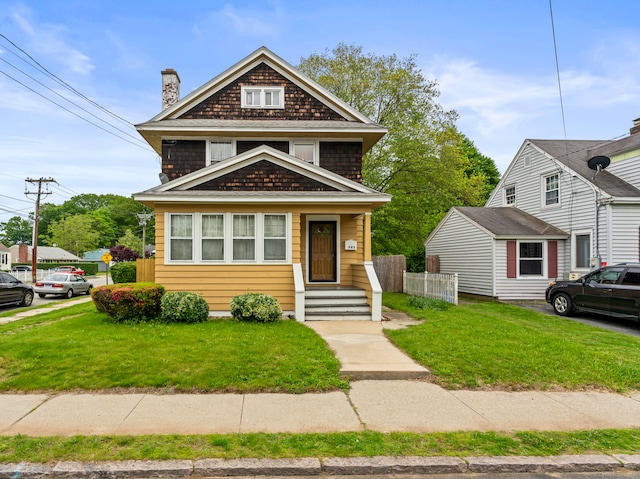 245 Ledyard St, New London, CT 06320 - traditional style home with a chimney