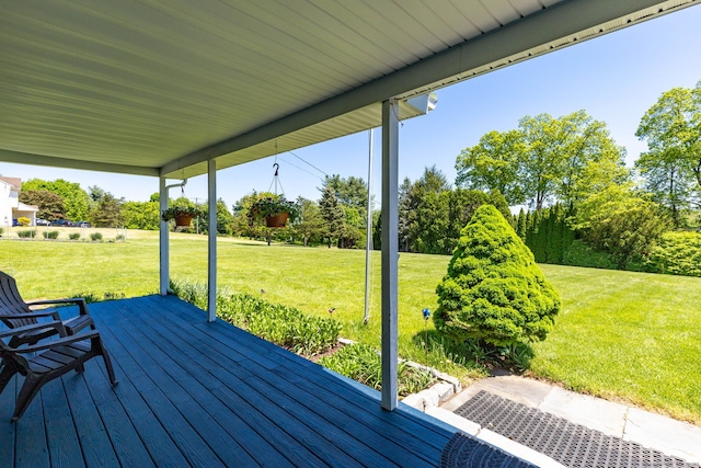 10 Spoonville Rd, East Granby, CT 06026 - deck with a lawn