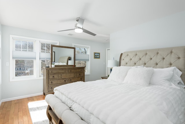276 Niantic River Rd, Waterford, CT 06385 - bedroom featuring light wood-style floors and ceiling fan