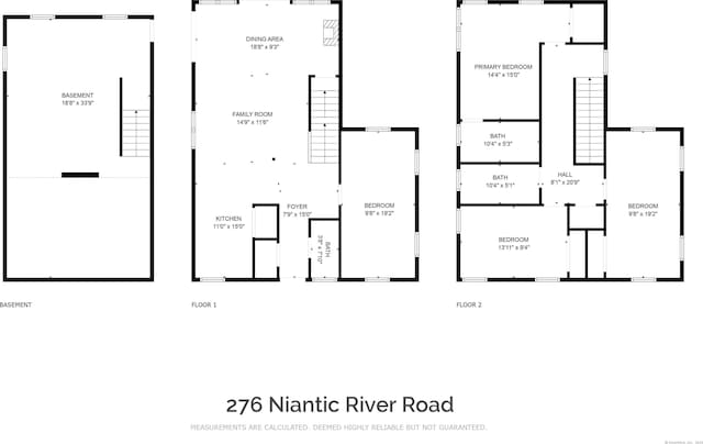 276 Niantic River Rd, Waterford, CT 06385 - view of property floor plan