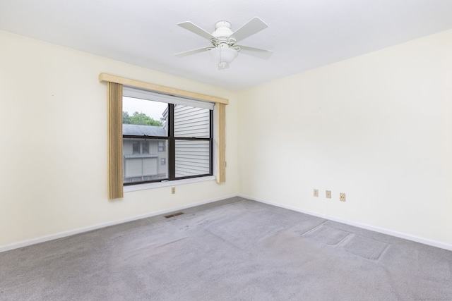 85 Metacomet Dr Unit 85, Meriden, CT 06450 - spare room featuring ceiling fan, baseboards, and carpet flooring