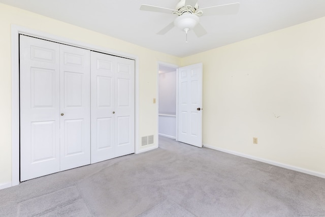 85 Metacomet Dr Unit 85, Meriden, CT 06450 - unfurnished bedroom with carpet, a closet, baseboards, and a ceiling fan
