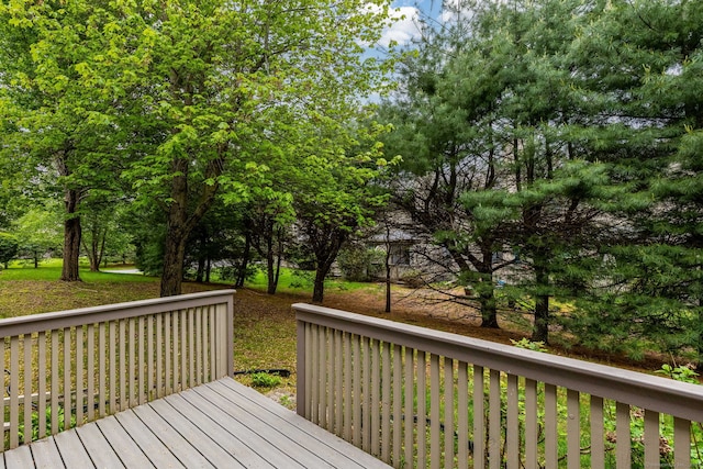 85 Metacomet Dr Unit 85, Meriden, CT 06450 - wooden deck featuring view of wooded area