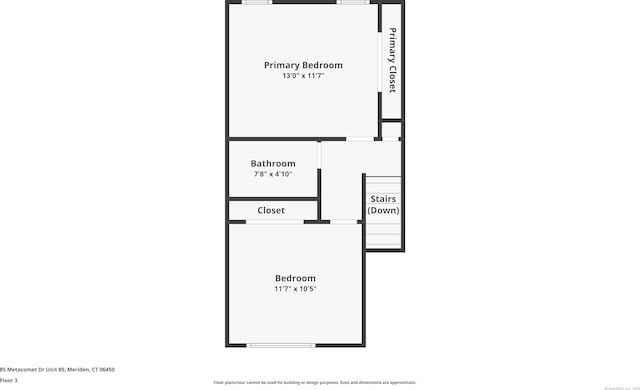85 Metacomet Dr Unit 85, Meriden, CT 06450 - property floor plan