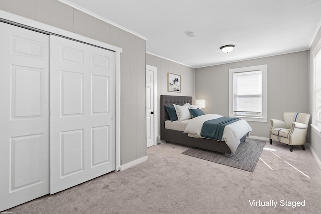 69 Trinity St, New Britain, CT 06051 - carpeted bedroom featuring ornamental molding and baseboards