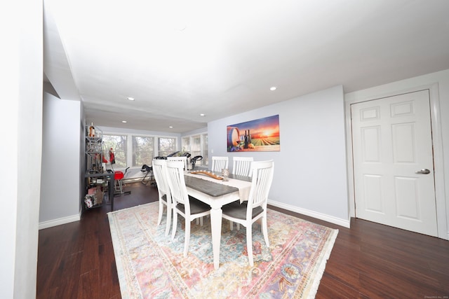 2 Apple Hill Rd, Wolcott, CT 06716 - dining area with baseboards, recessed lighting, and wood finished floors