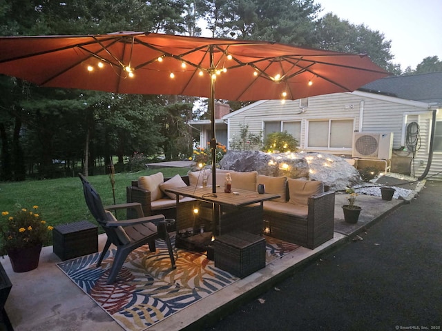 2 Apple Hill Rd, Wolcott, CT 06716 - view of patio with ac unit and outdoor lounge area