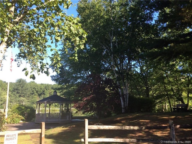 34 Clubhouse Dr Unit 23C, Woodbury, CT 06798 - view of yard featuring a gazebo