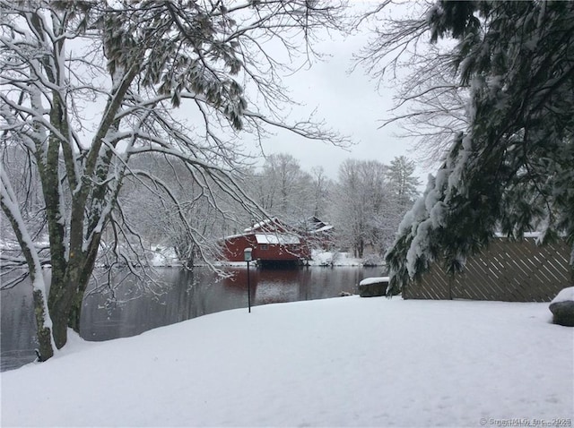 34 Clubhouse Dr Unit 23C, Woodbury, CT 06798 - view of snowy yard
