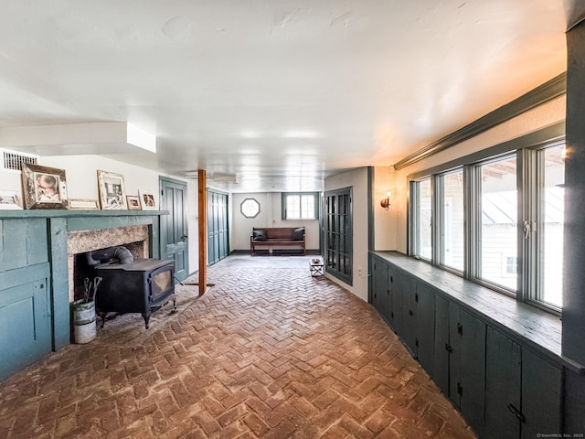 49 Bennett Pond Rd, Canterbury, CT 06331 - hall featuring brick floors